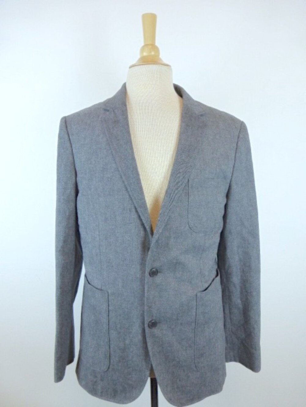 VINCE GRAY COTTON SPORTCOAT JACKET Blazer M lk nw